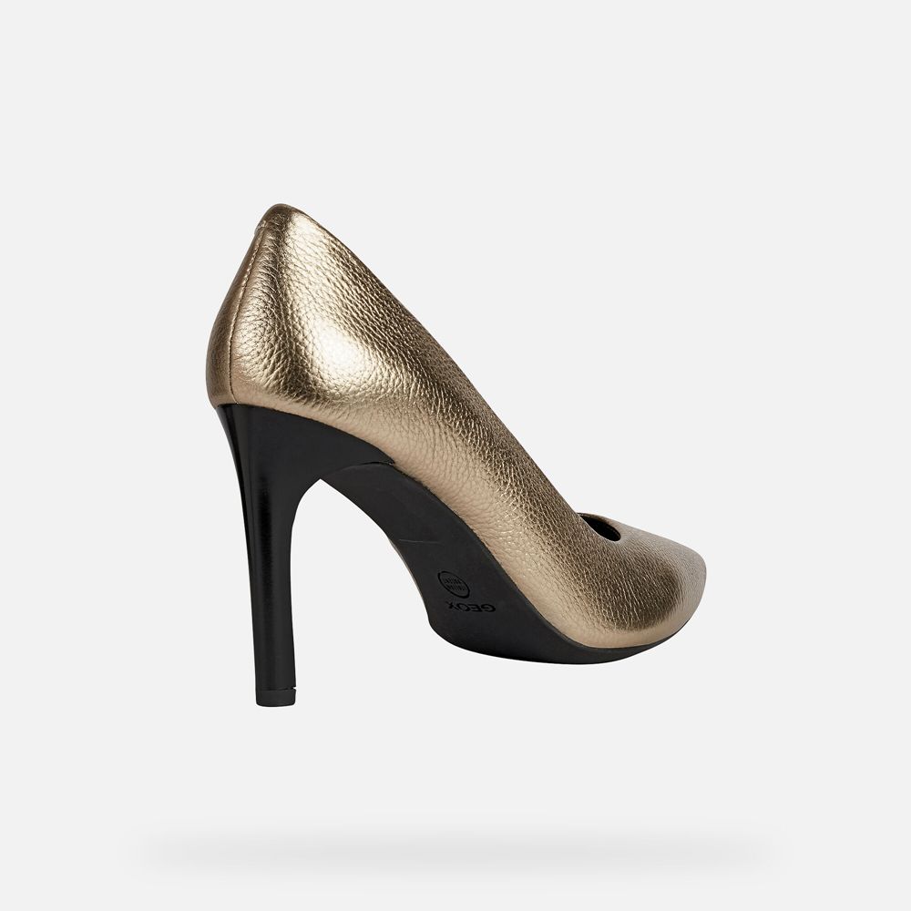 Geox Bayan Stiletto Ayakkabı Altın - Faviola - OSP-367528